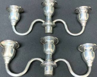 CT427VSterling 3 Arm Candelabra Inserts