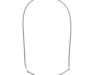 14kt Yellow Gold Diamond Bar Necklace
