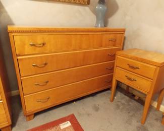 Dresser night stand and head board set