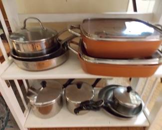 Copper Chef pans,