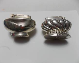 Silver Ronson table lighters