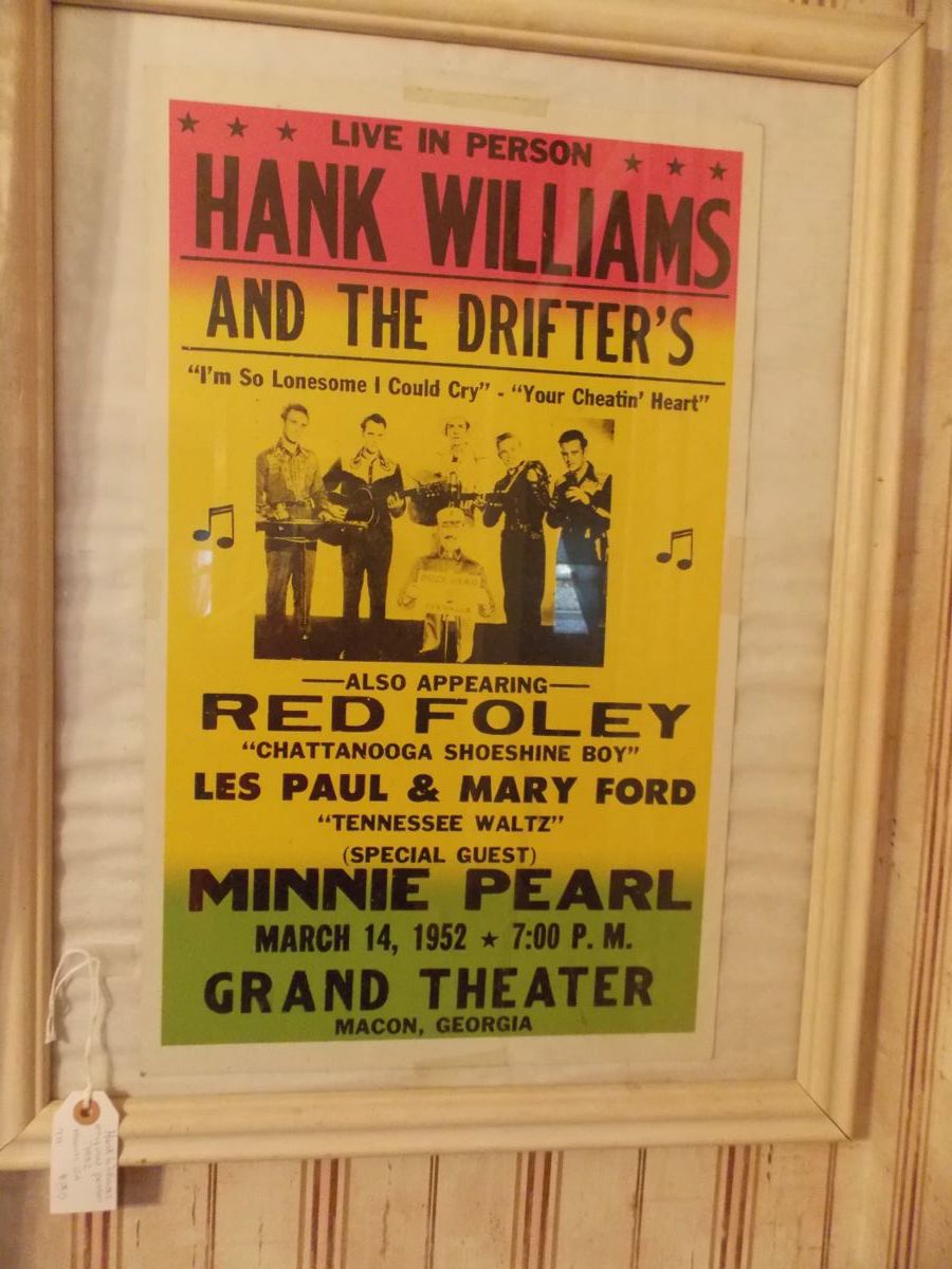 Vintage Hank Williams Concert Ad