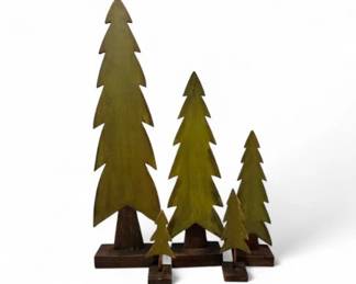 15 Setof5FloorStandingWoodenTrees12to48TallLarge