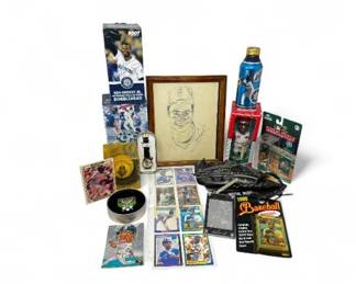 75 KenGriffeyJrMarinersCollectibleLotCardsGloveMemorabilia