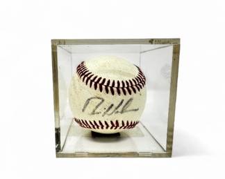 26 BrianHolmanSignedBaseballinDisplayCase