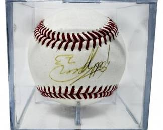 124 ScottSpiezioSignedBaseballinDisplayCase