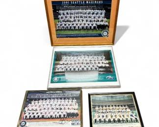 104 SeattleMarinersFramedTeamPhotoLotJayBuhnerSignedOneOther