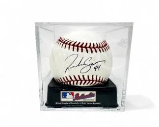 18 RichieSexson44SignedBaseballinDisplayCase