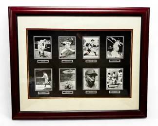 57 FramedBaseballLegendsPhotoCollageRuthGehrigMaysDiMaggio