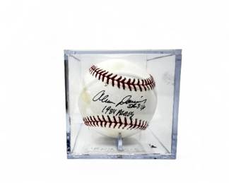 112 AlvinDavisSignedBaseball1984AmericanLeagueRookieoftheYear