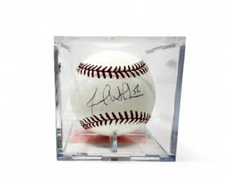 44 JarrodWashburn56SignedBaseballinDisplayCase