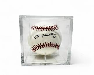 64 RyanFeierabendSignedBaseballinDisplayCase