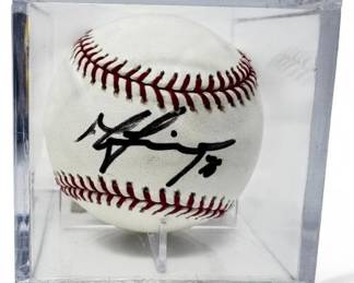 122 MattTuiasosopoSignedBaseballinDisplayCase