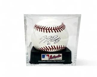 12 JJPutzSignedBaseballinDisplayCase