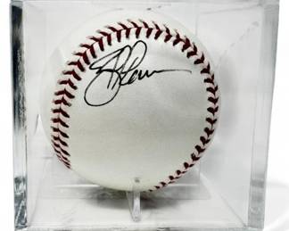 120 RogerHansenSignedBaseballinDisplayCase