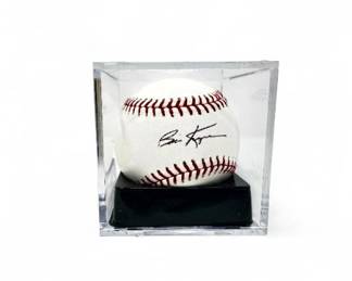 113 BillKruegerSignedBaseballinDisplayCase