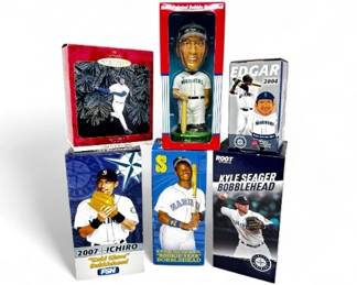 21 Setof6BaseballBobbleheadsKenGriffeyJrIchiroSeagerMore
