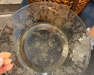 Antique Hazel Atlas Florentine #2 depression glass