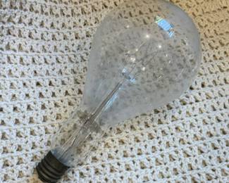 Vintage large light bulb