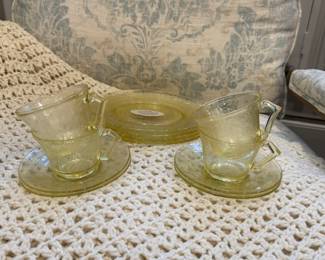 Antique Hazel Atlas Florentine #2 depression glass