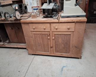 work benches and storage