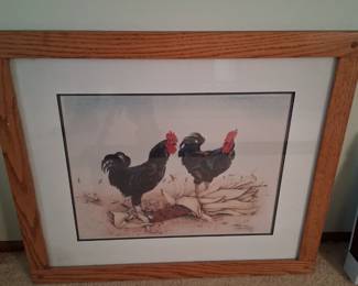 Picture of.
Two roosters
