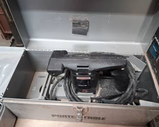 Porter-Cable plate joiner, also known as a biscuit joiner.