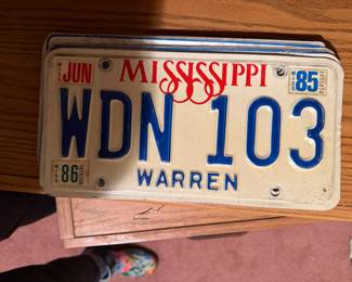Mississippi license plates