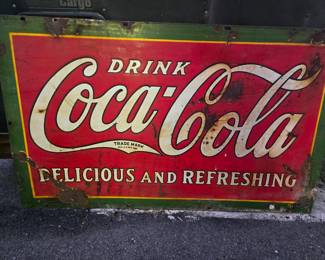 1932 double sided porcelain 3' x 5' 