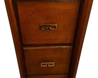 Vintage Wooden Filing Cabinet