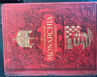 Turn of the last century Austro-Hungarian Monarchy book, book-bound by hand.  