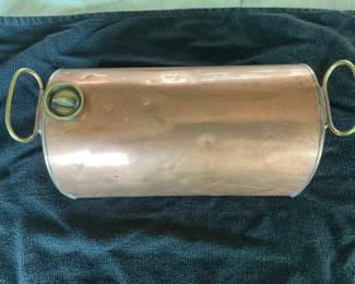 British copper over brass foot warmers, from the 1800's.