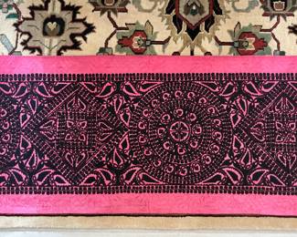 100 year old hand-made Hungarian table runner, exquisite embroidery work, could also be used as a wall-hanging.  
