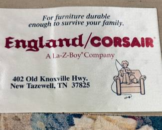 Vintage English / Corsair Sofa and Loveseat.