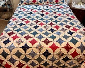 Handmade Full Size Quilt/Pillow Shams.