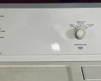 White Roper Electric Dryer.