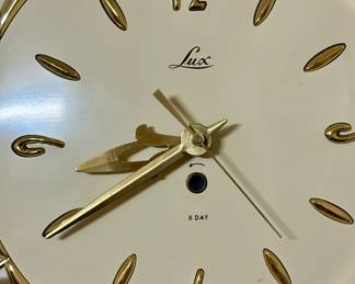 Vintage Mid Century Modern Lux Starburst Wall Clock