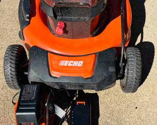 ECHO eFORCE 21 in. 56-Volt Cordless Battery Walk Behind Push Lawn Mower.