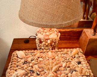 Sea Shell Lamp and Jewelry Box Set.