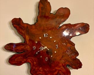 Tree Stump Wall Clock.