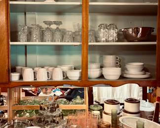Glassware, Dishes and Cookware