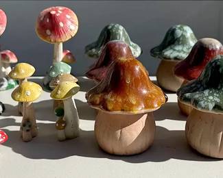 Ceramic Mushroom Garden Ornaments