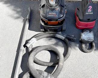 Ridgid Craftsman Portable Vacs