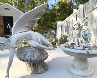 Daydream Birdbath Fairies