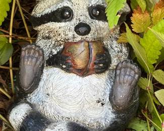 Raccoon Statue