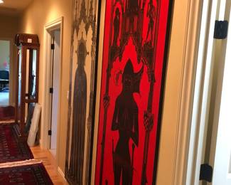 Collection of English Gothic Brass Rubbings many Life sized vintage 1970s 