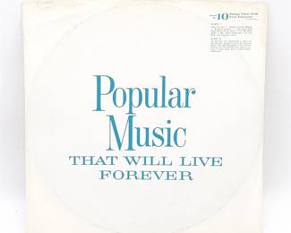 "Popular Music That Will Live Forever" Sing Along Record No. 10