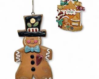 Kurt S Adler Gingerbread Christmas Ornaments