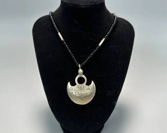 Tuareg Beaded Pendant Necklace
