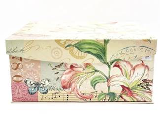 Vintage Floral Keepsake Box
